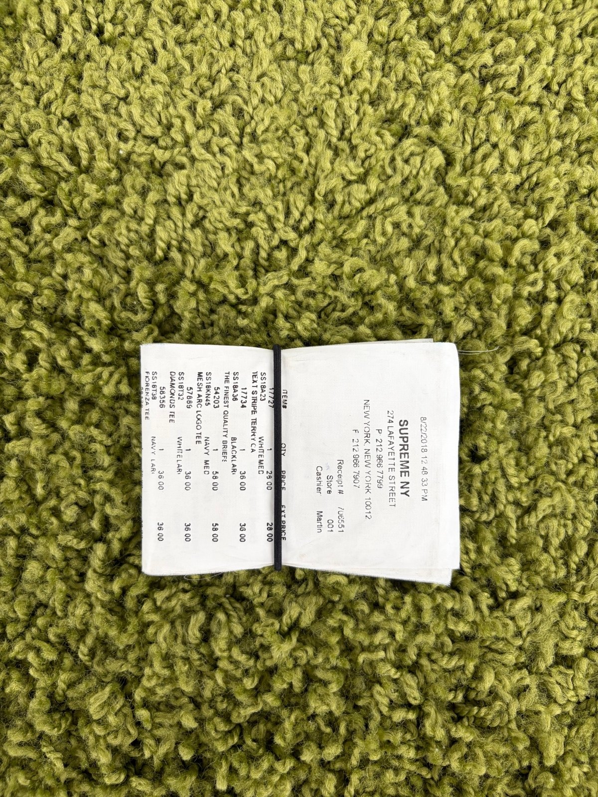 Portafoglio Supreme MM6 X Maison Margiela nero e bianco - Second Hand Di Fiore
