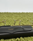 Occhiali da sole Cartier Eyewear Con montatura a giorno e aste Oro