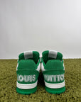 Louis Vuitton Trainer Size 8.5=42.5 calza 43.5 bianche e verdi