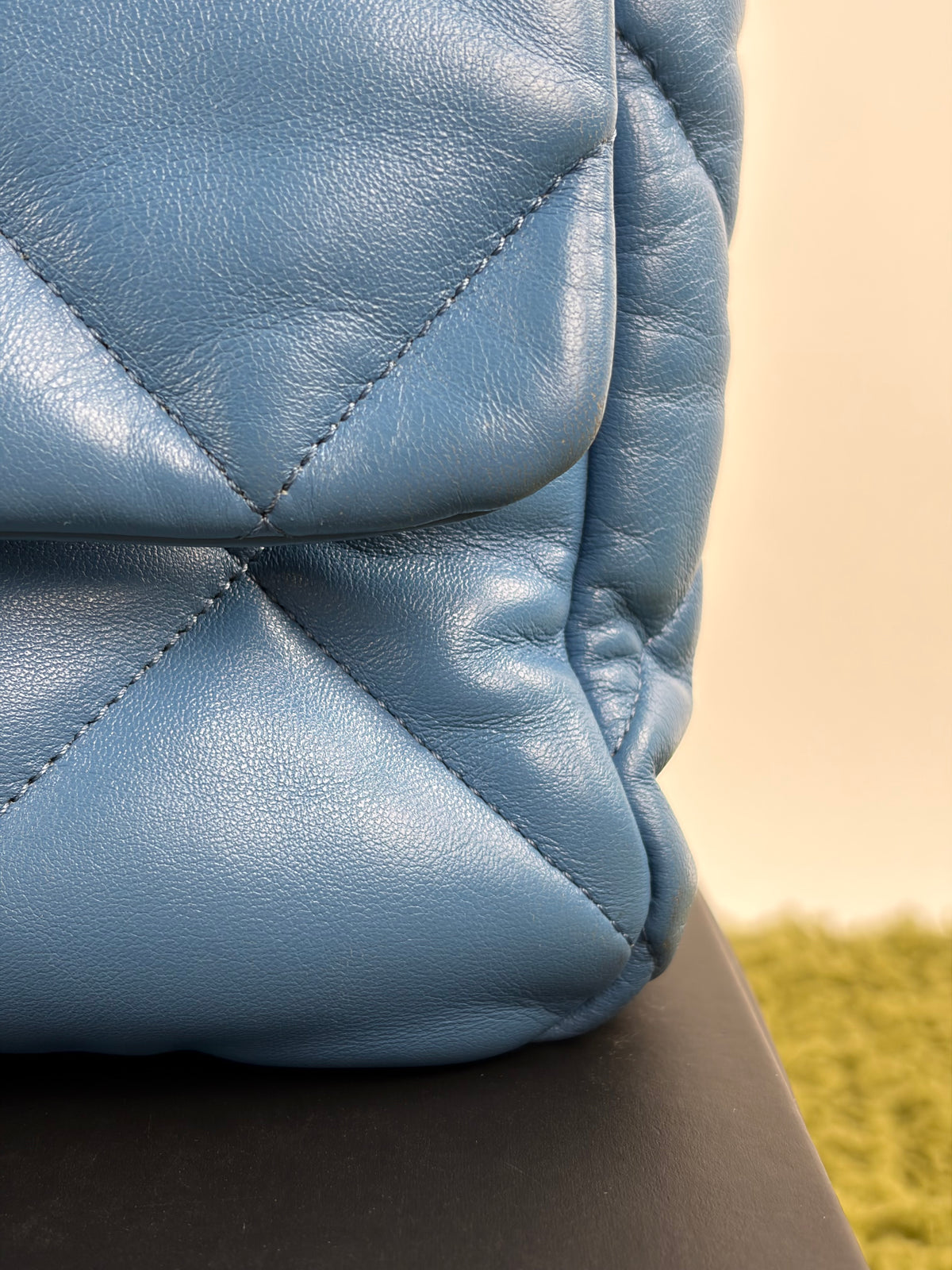 Borsa Chanel 19 Trapuntata in Pelle Azzurra