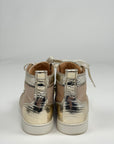 Louboutin alte Size 36 rosa argento e oro