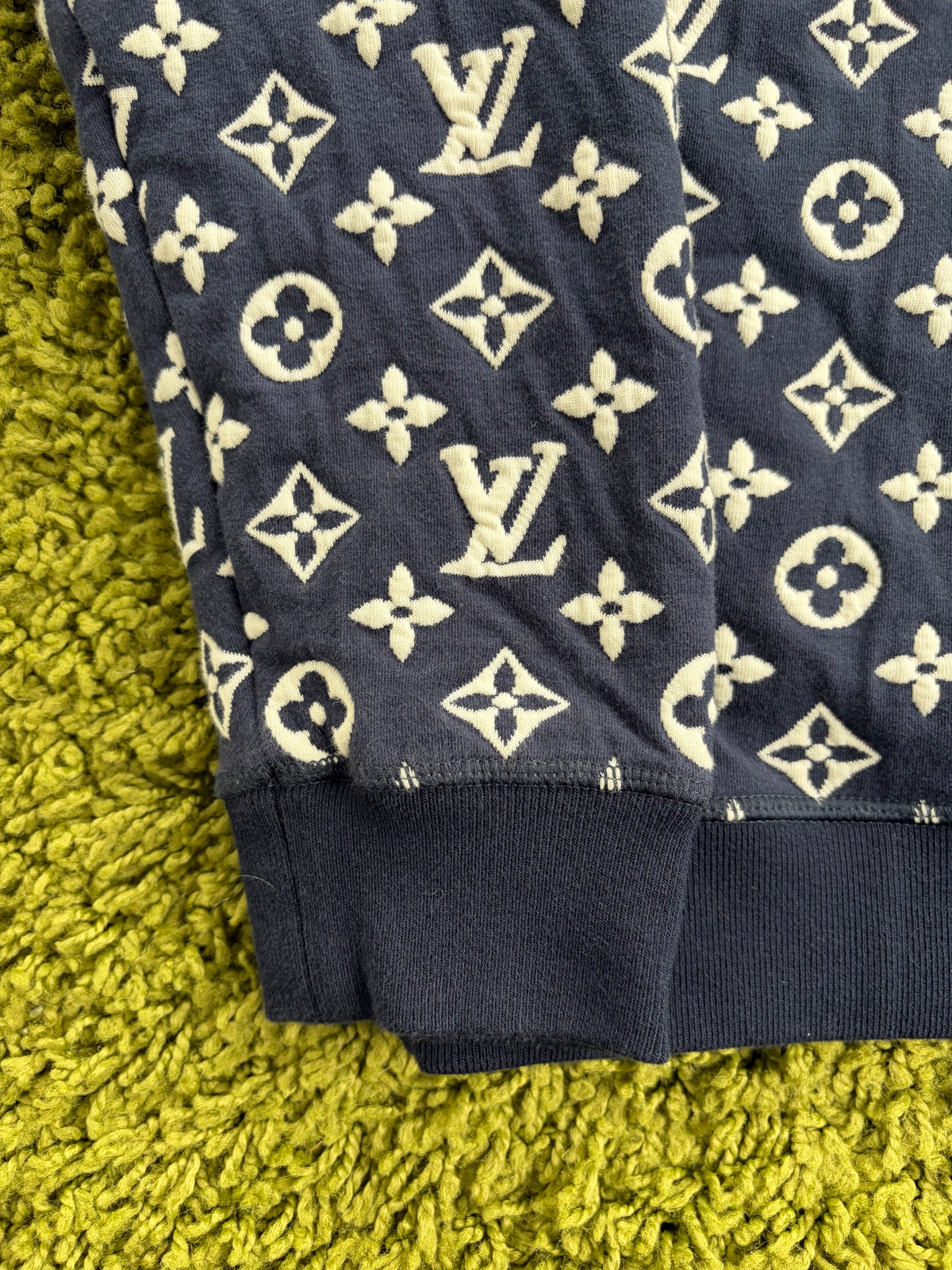 Felpa Girocollo Louis Vuitton Monogram Blu XL