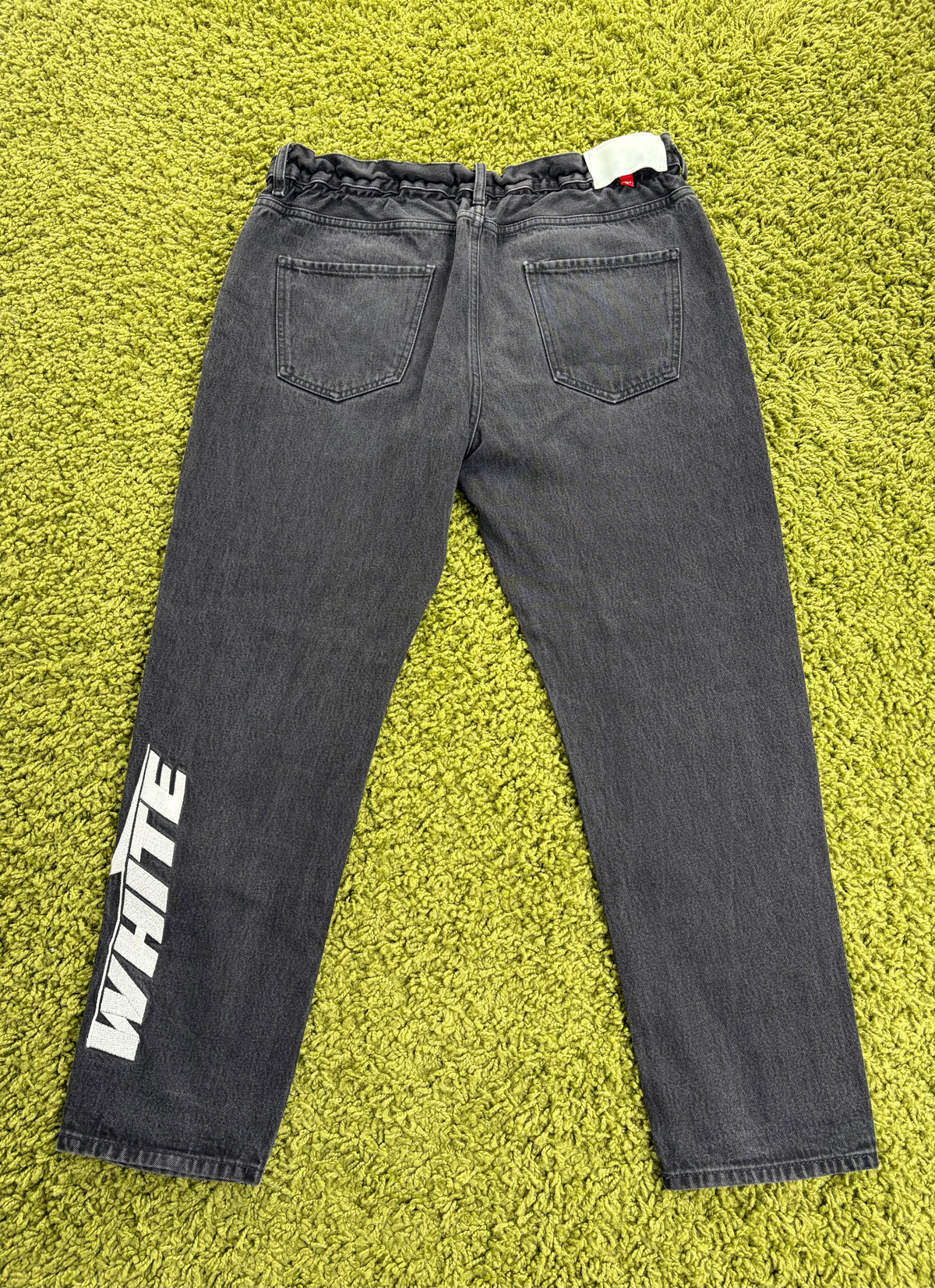 Jeans Off White in Denim Nero 34