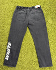 Jeans Off White in Denim Nero 34