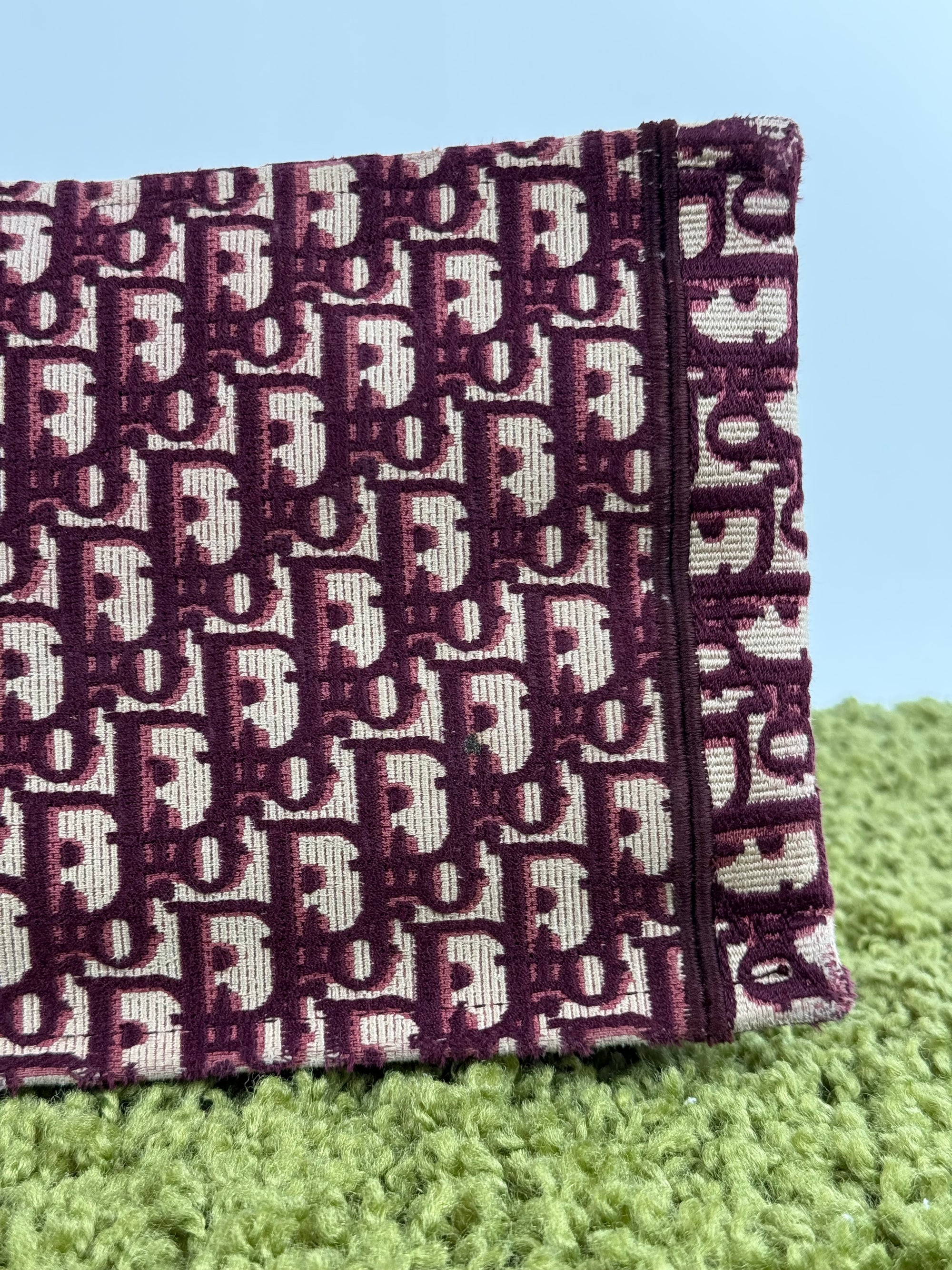 Borsa Tote Book in Tela Christian Dior Bordeaux