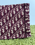 Borsa Tote Book in Tela Christian Dior Bordeaux