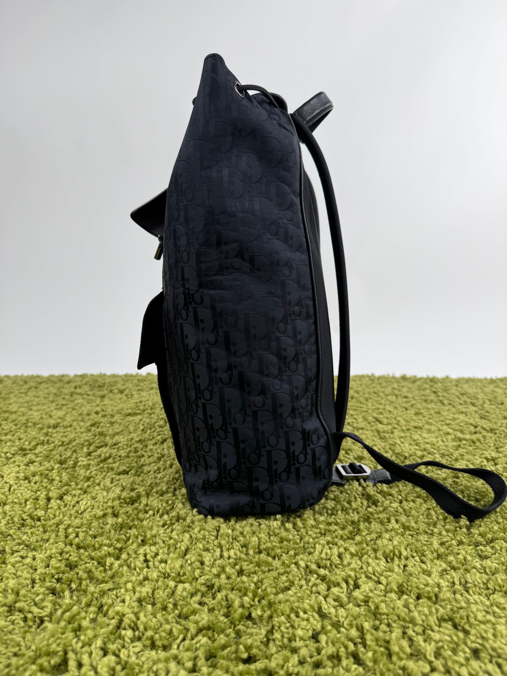 Zaino Dior in Jacquard e pelle di vitello