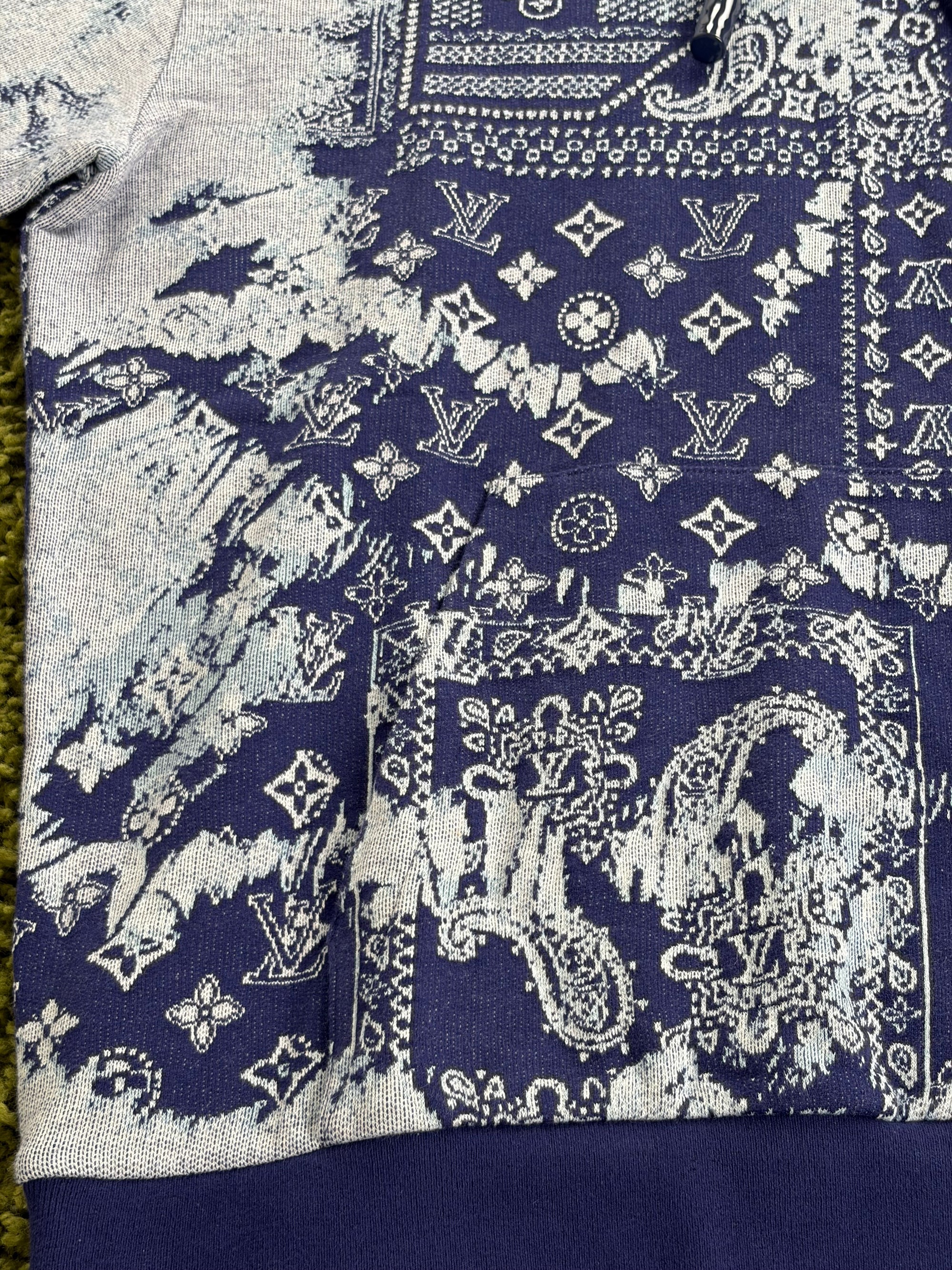 Completo Louis Vuitton Size XL blu e bianco