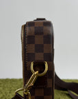 Borsa Sabana In tela Damier Ébène Louis Vuitton Marrone