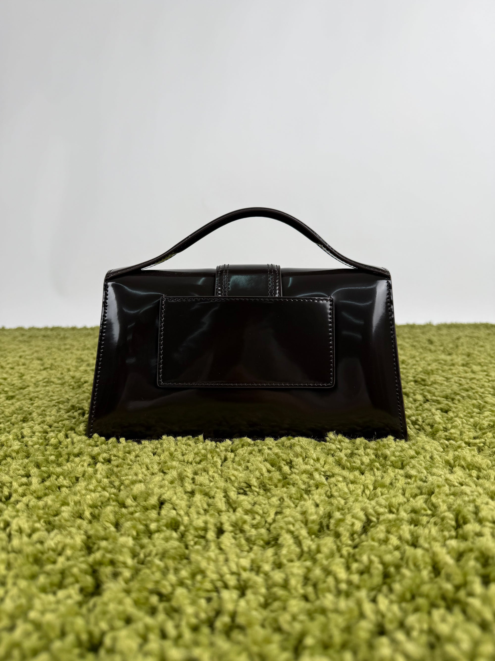 Jacquemus la grande bambino marrone lucida