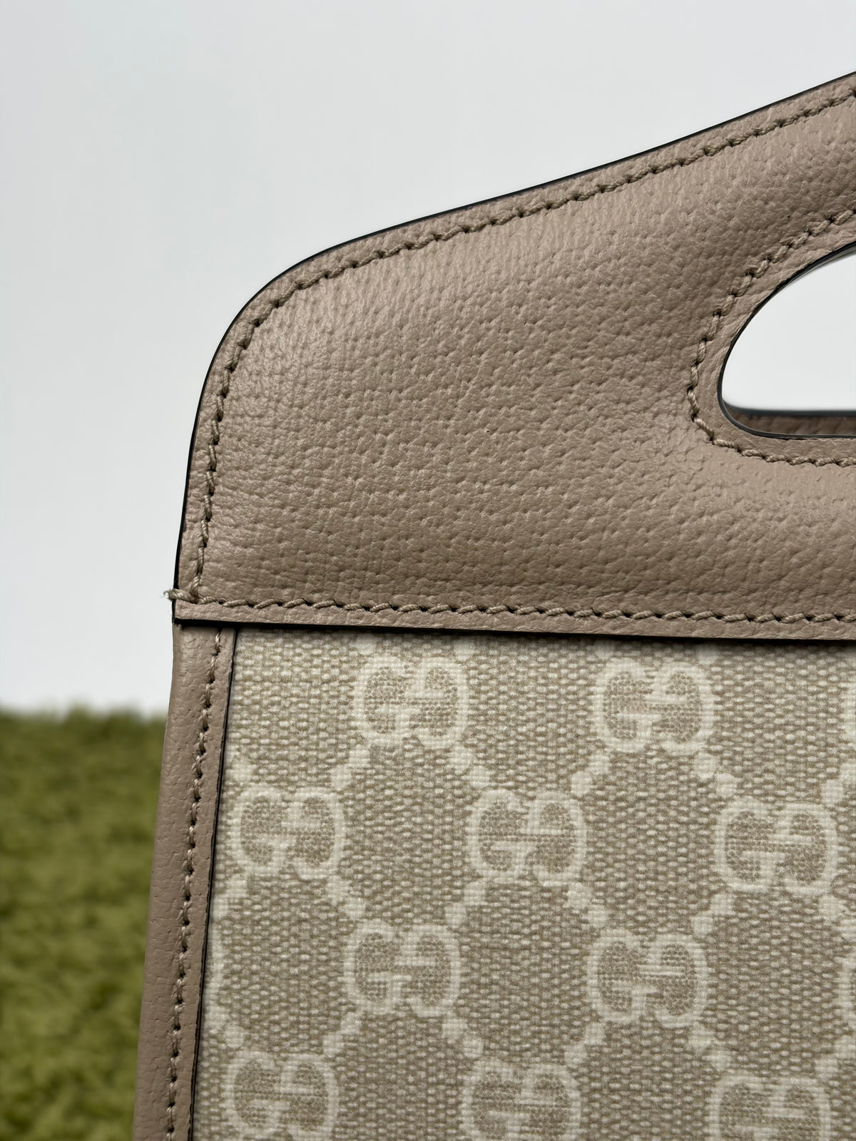 Borsa Gucci Ophidia Cut Out Handle Tote Beige