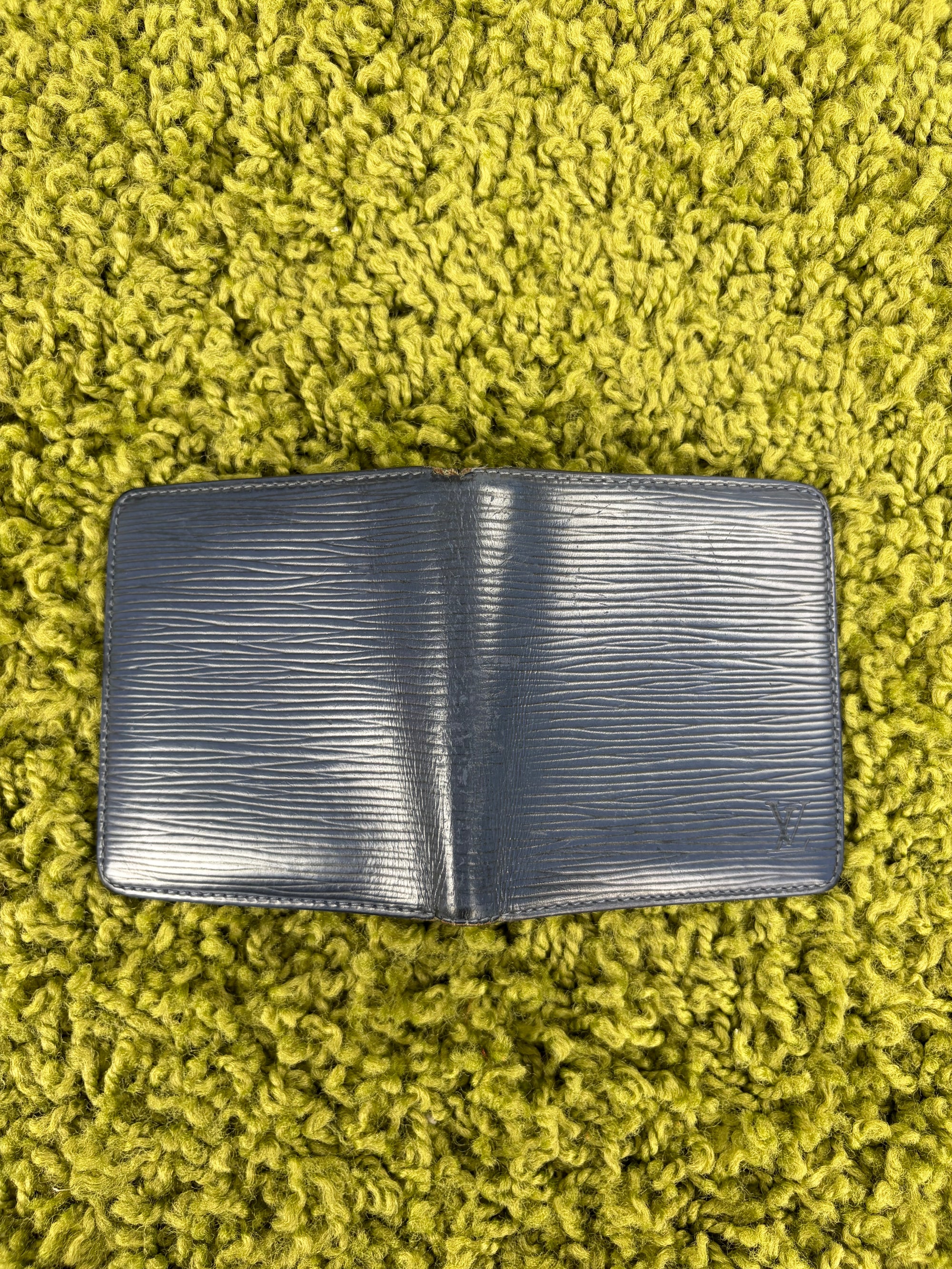 Portafoglio Louis vuitton in pelle Epi multiple blu