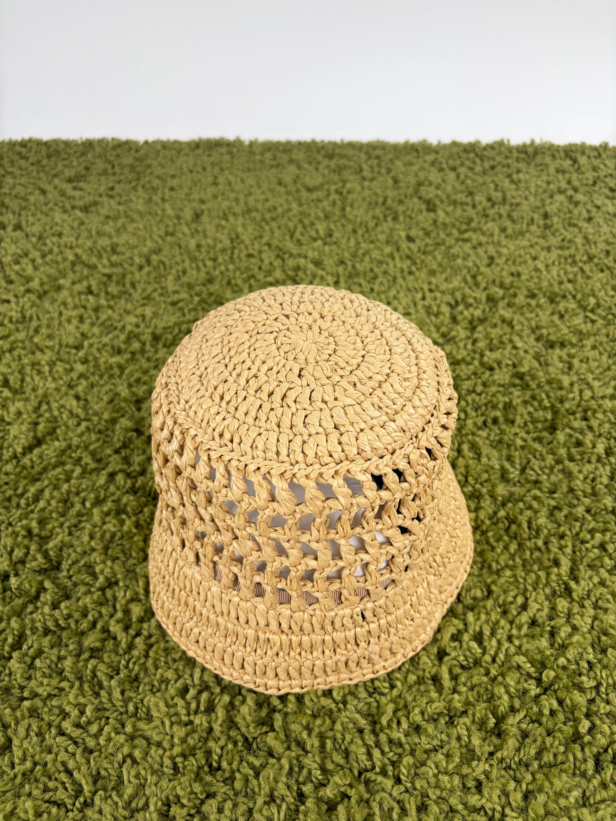 Cappello Prada beige