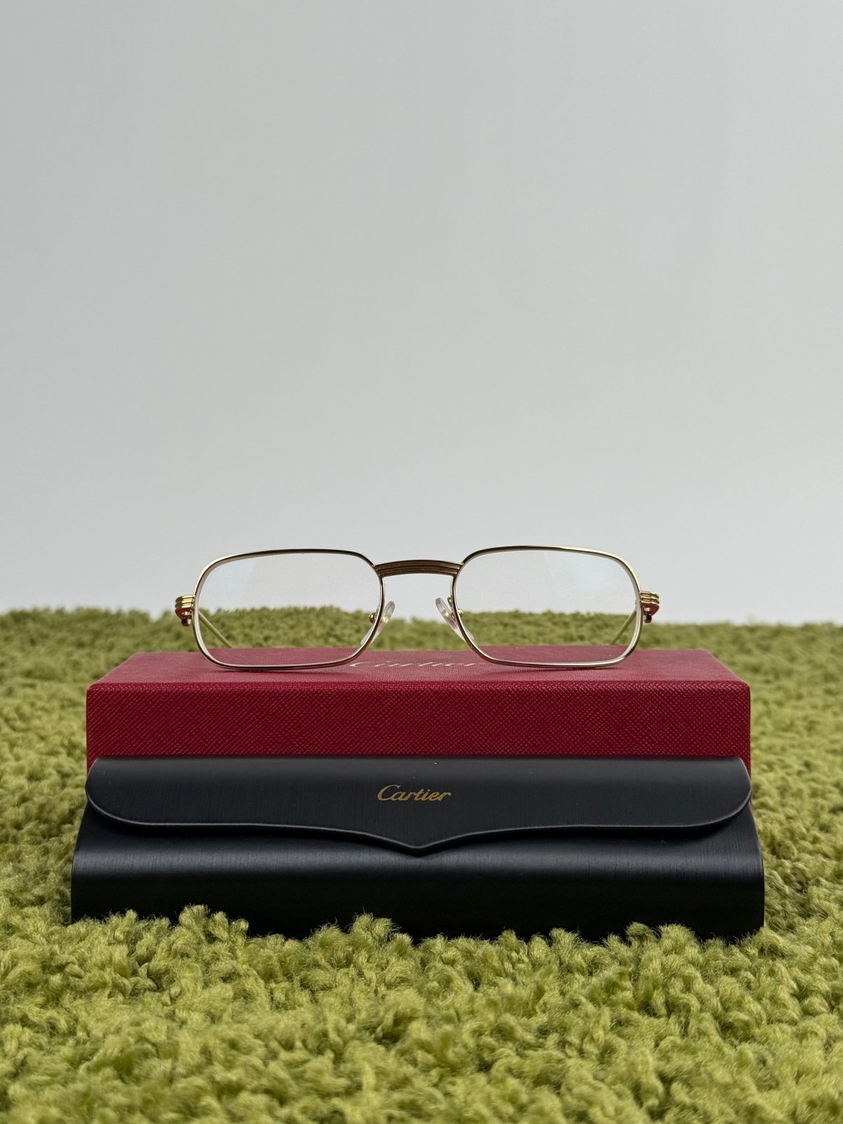 Occhiali Cartier Con aste oro e nere - Second Hand Di Fiore
