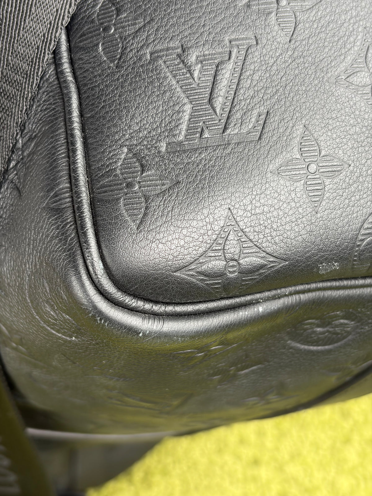 Borsone keepall Louis Vuitton Bandoulière 50 Nera