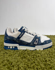 Louis Vuitton Trainer In Denim Blu 7.5