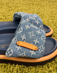 Ciabatte louis vuitton Mule bassa pool pillow Size 35 azzurre e blu