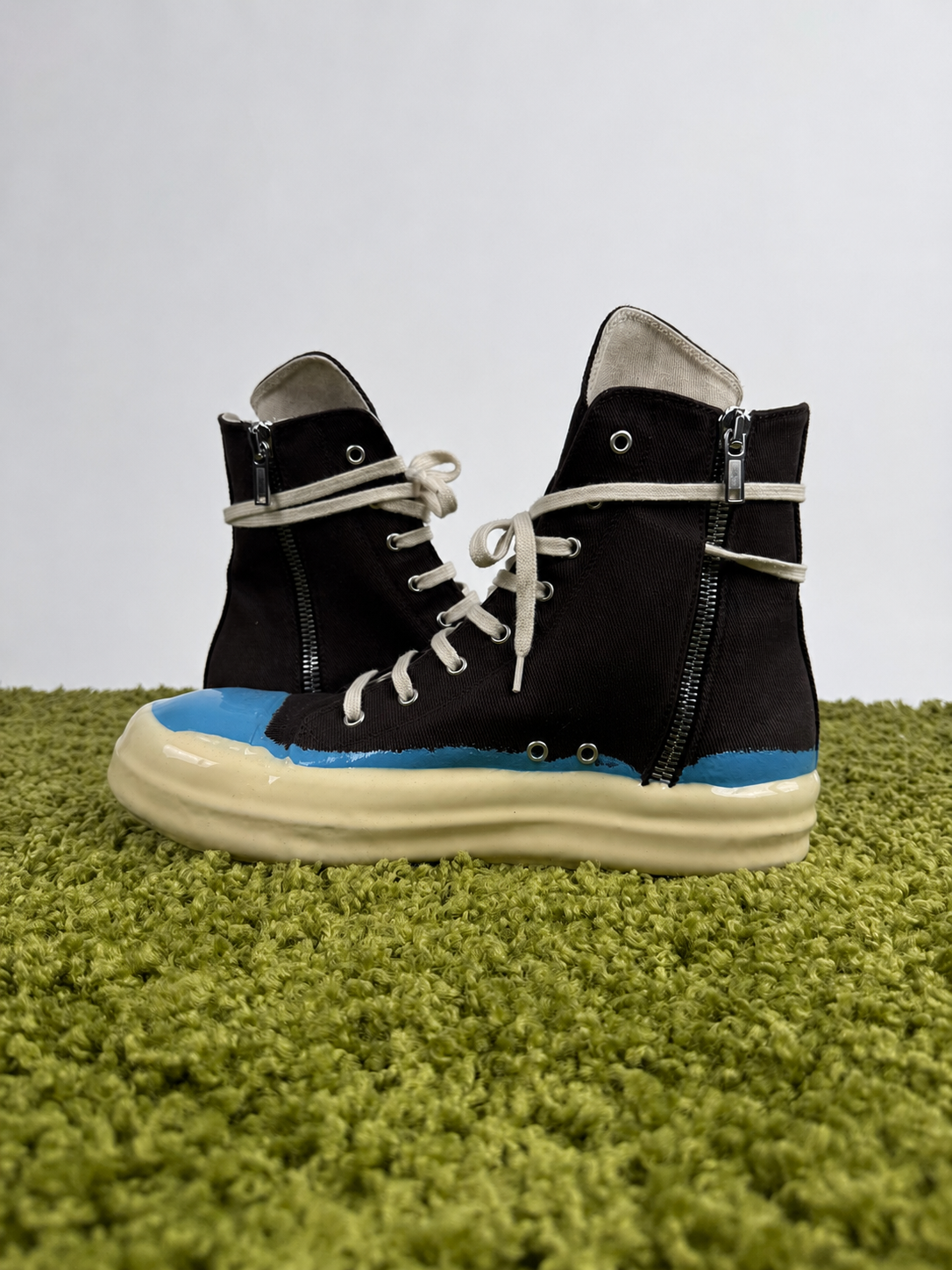 Rick Owens Alte con suola rivestita in gomma 44