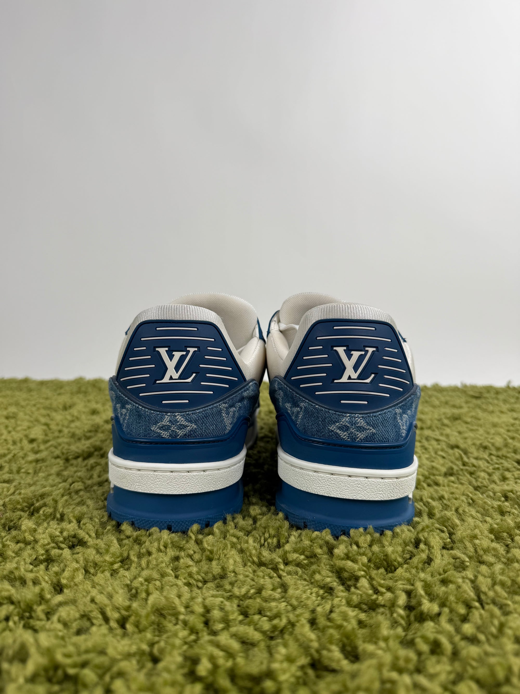 Louis Vuitton Trainer In Denim Blu 8
