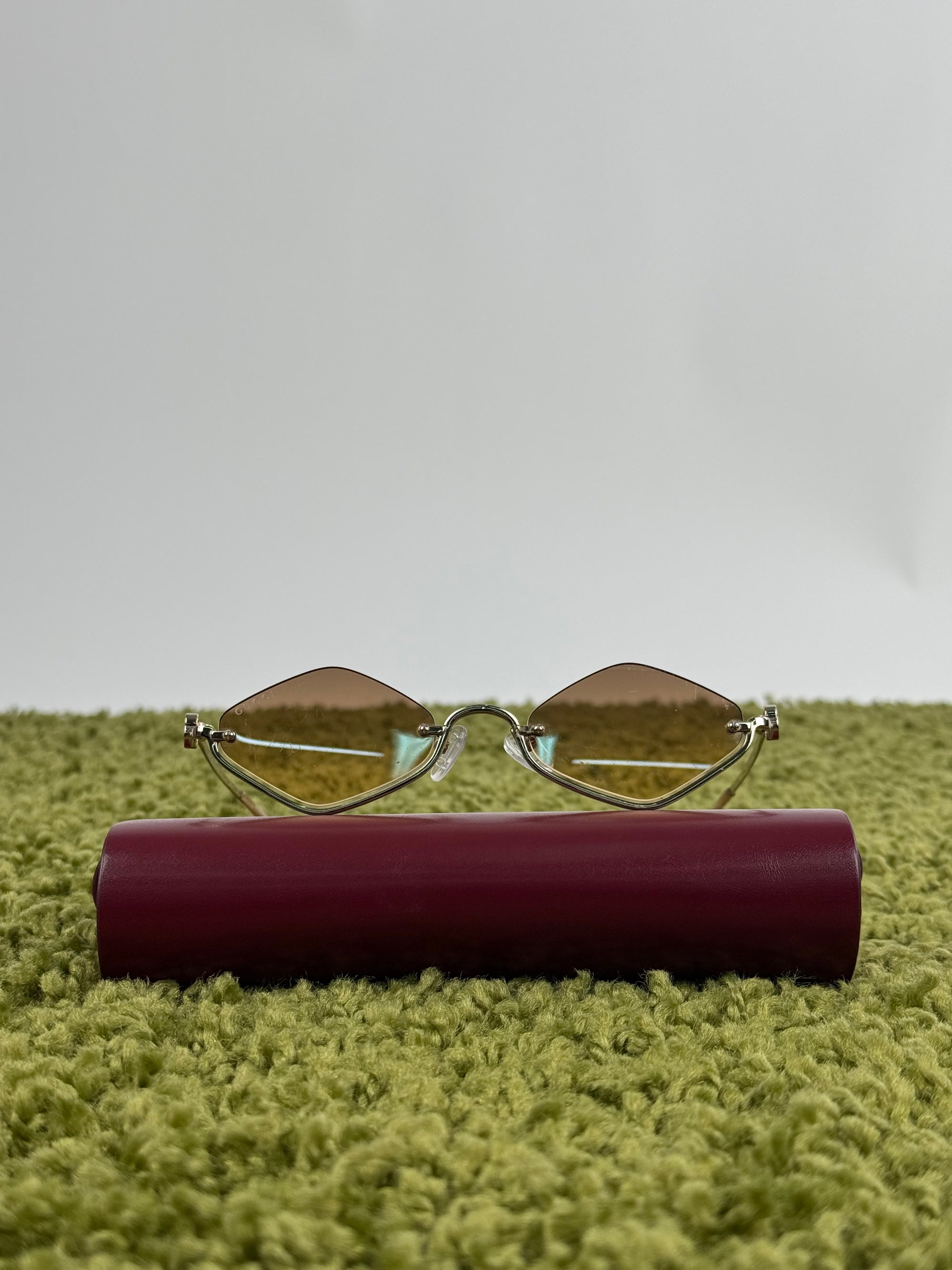 Occhiali Gucci con lenti geometriche