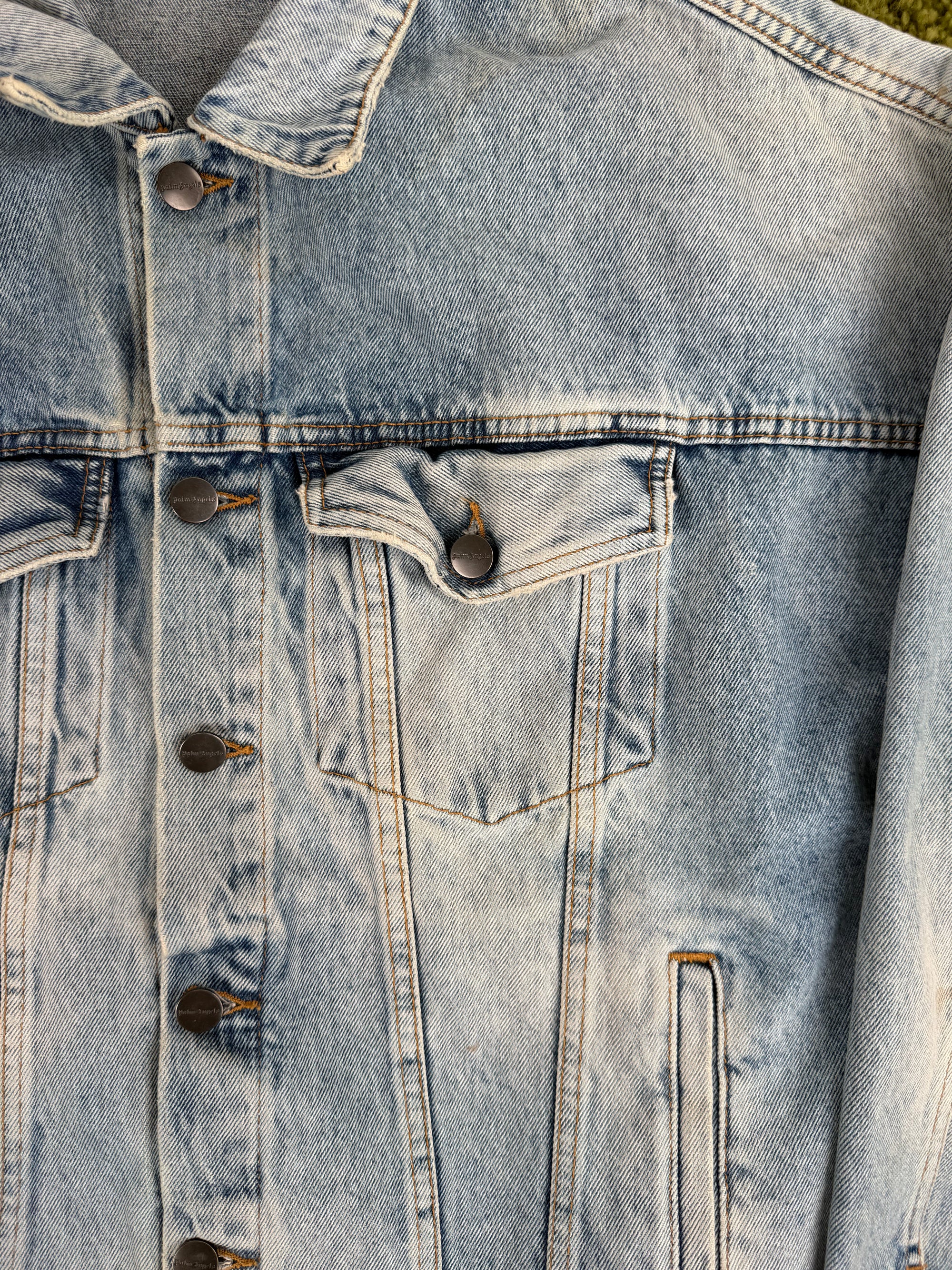 Giacca In Denim Palm Angels M