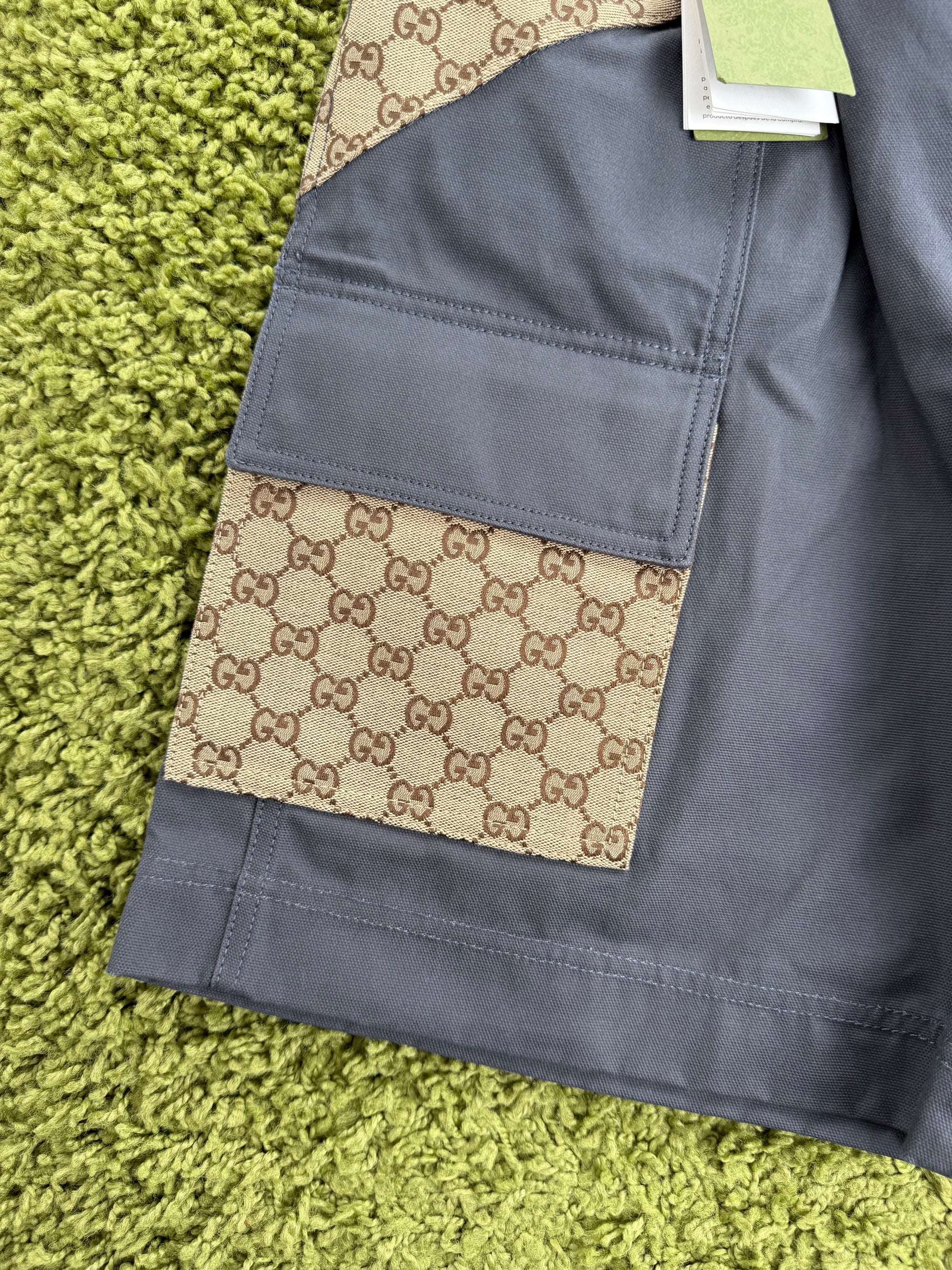 Pantaloncino Canvas Cargo Gucci Grigio 46