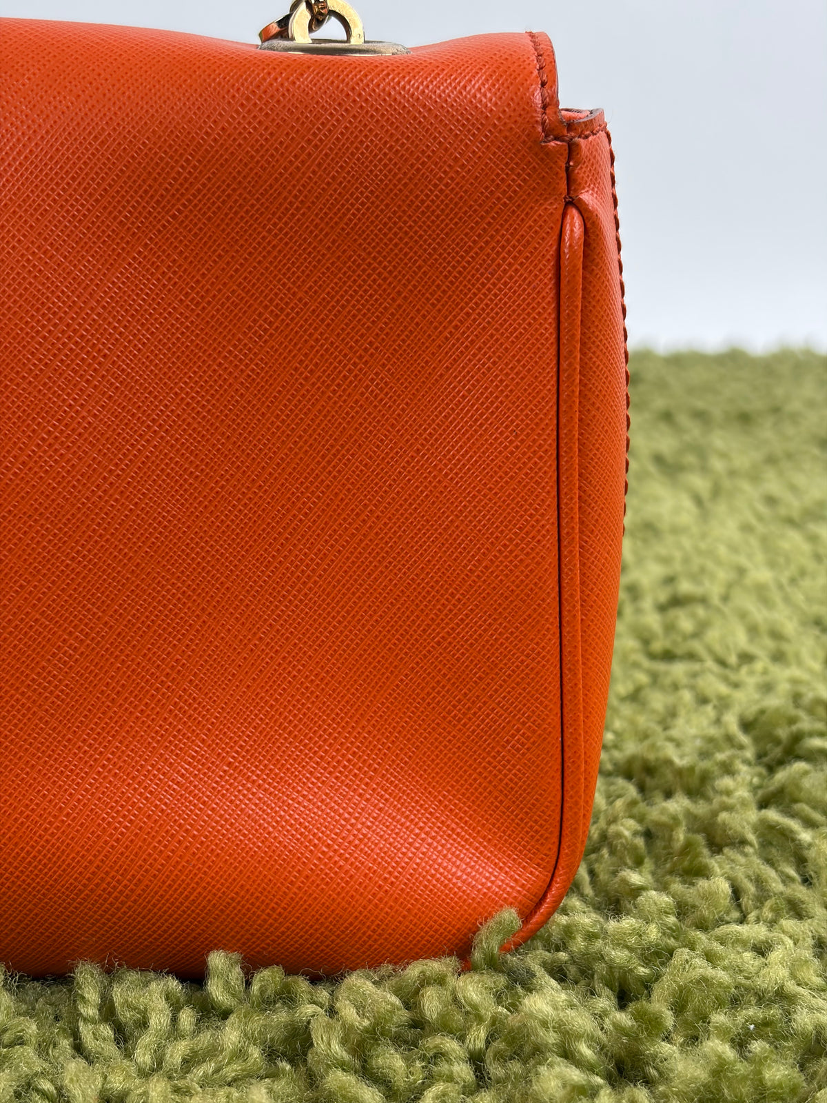 Borsa Ferragamo Gancini Chain Arancione