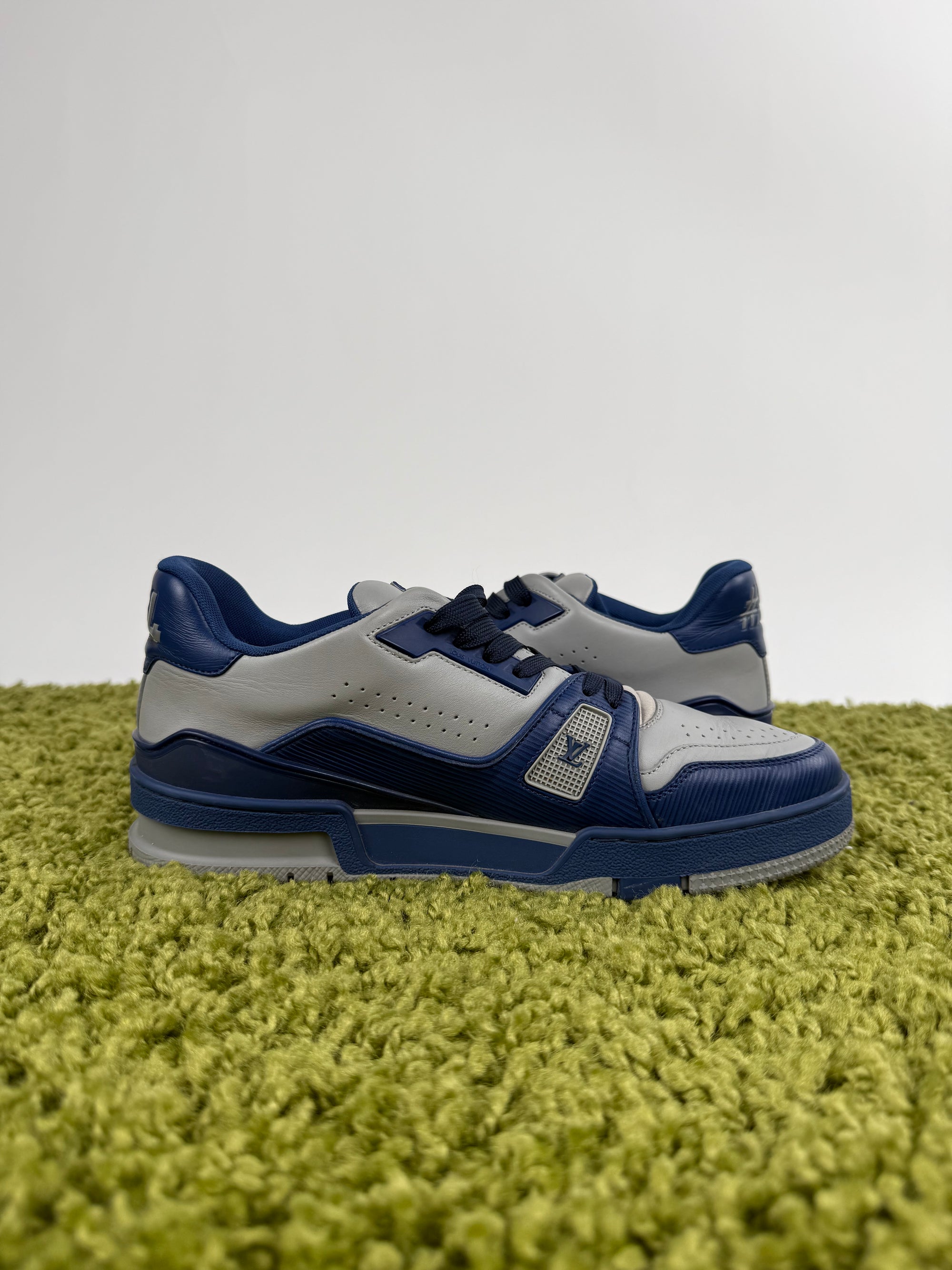 Louis Vuitton Trainer Blu Grigio 6