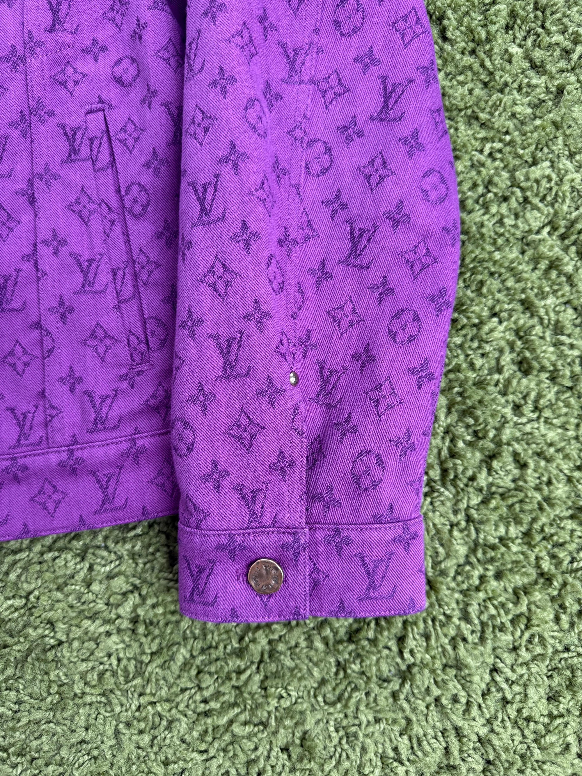 Giacca Monogram in denim Viola Louis Vuitton 54