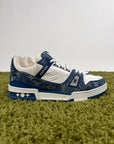 Louis Vuitton Trainer in Denim Blu 7.5