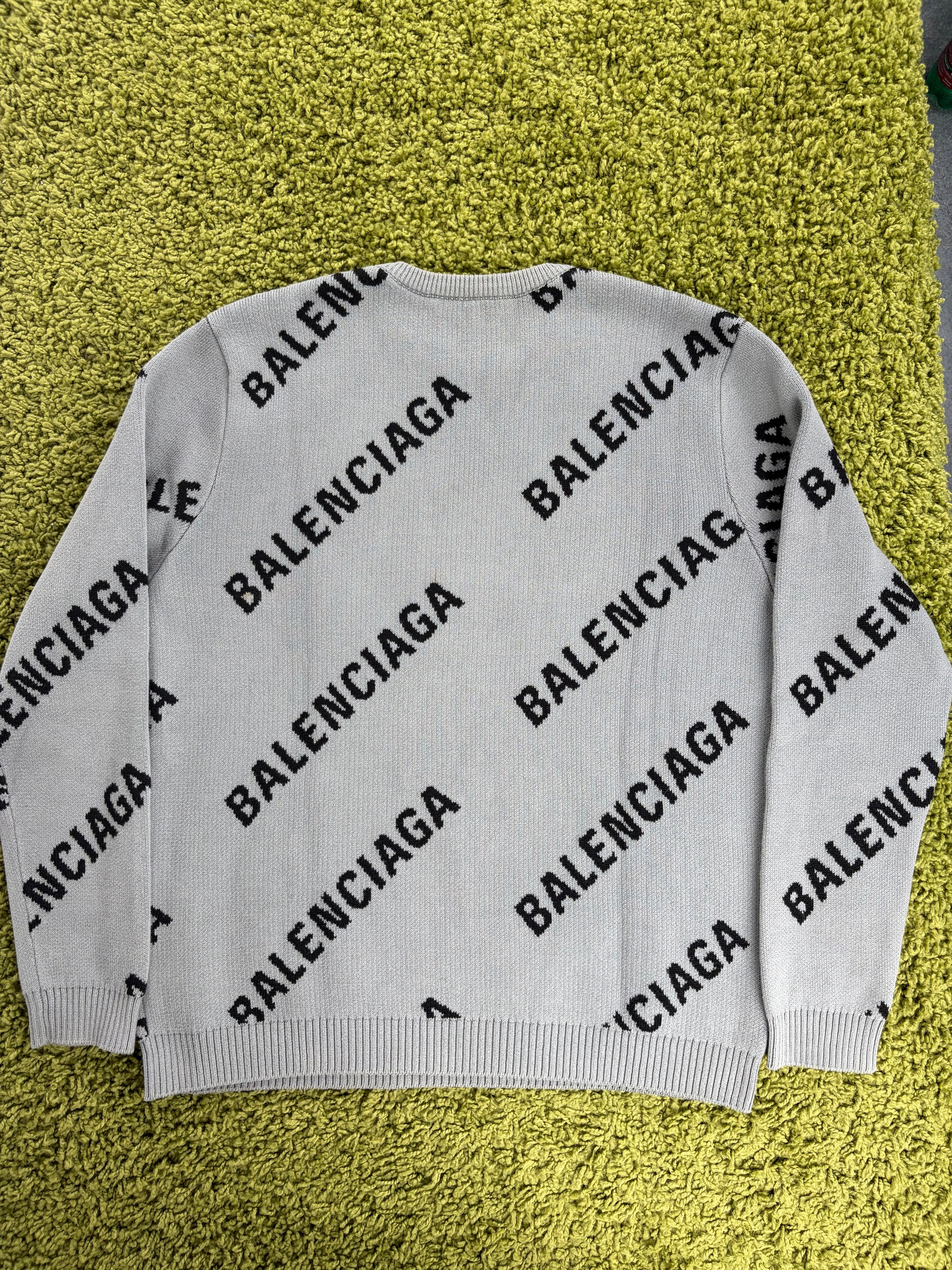 Maglione Balenciaga Size L veste XL grigio e nero