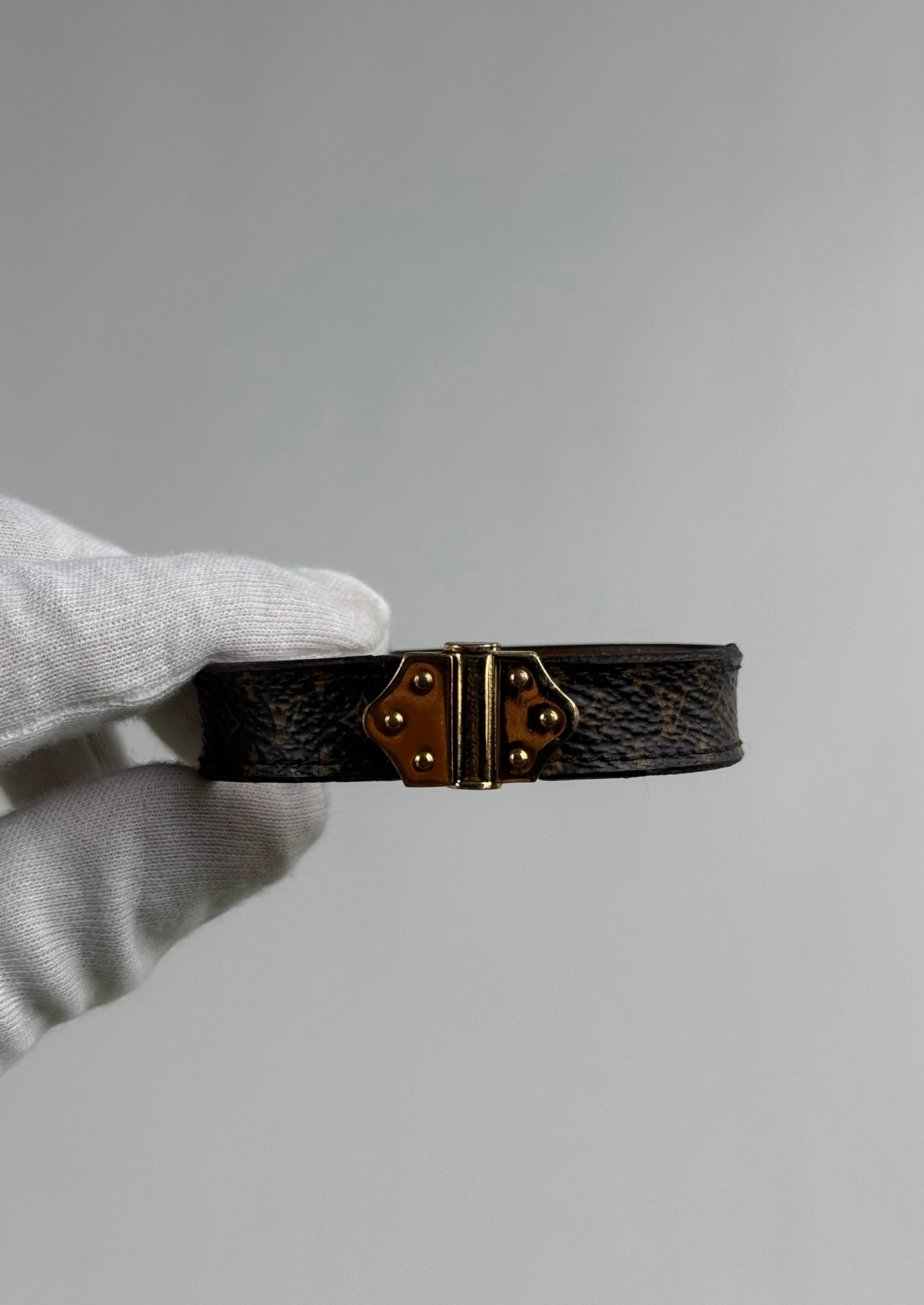 Bracciale Nano Monogram Louis Vuitton Marrone