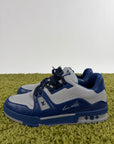 Louis Vuitton trainer Size 8=42 calza 43 blu e grigia