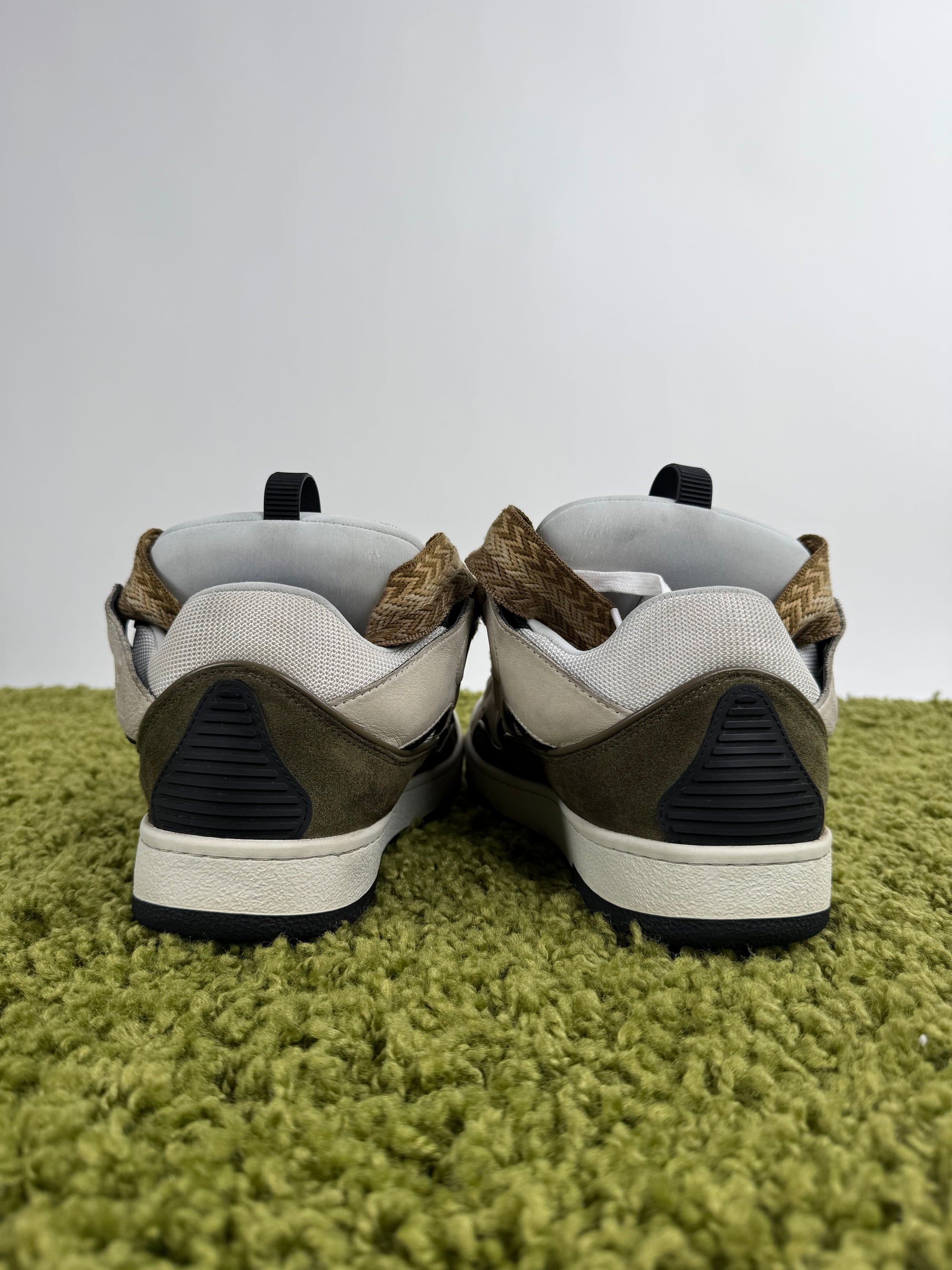 Lanvin Curb bianca marrone 43