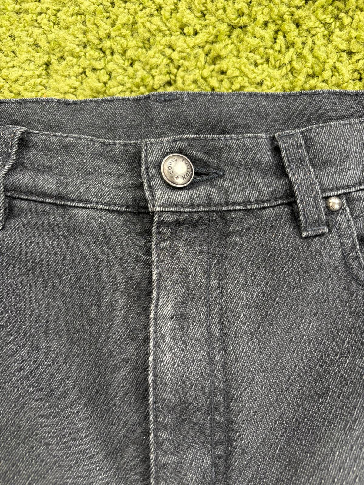 Jeans Louis Vuitton in denim Grigio 30