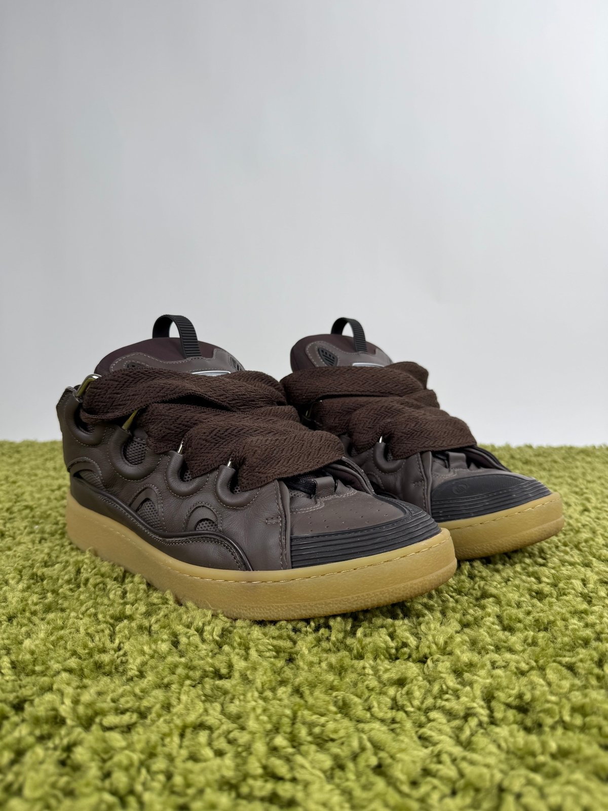 Lanvin Curb Sneaker Marrone 43 - Second Hand Di Fiore