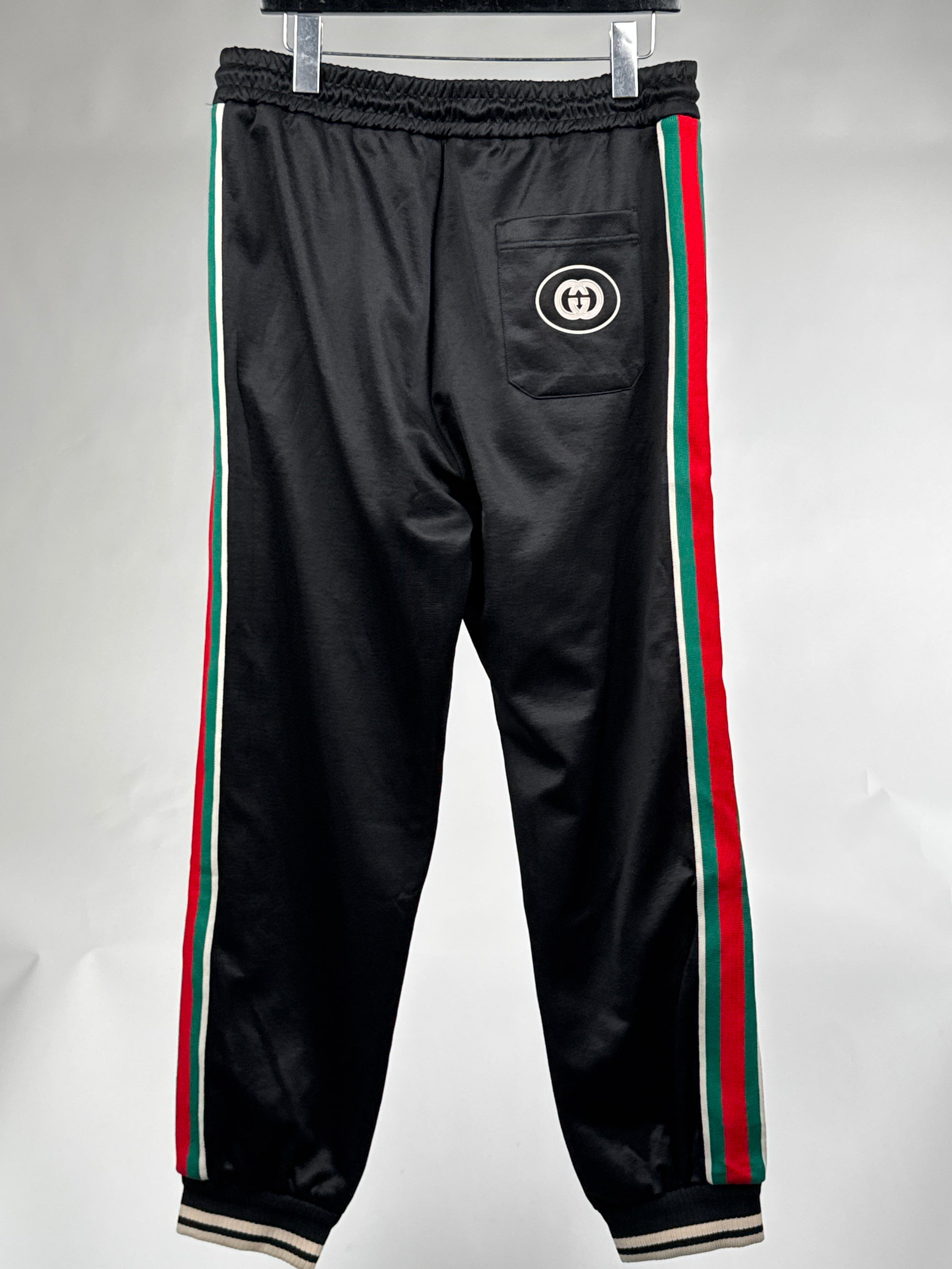 Pantalone Gucci Size L nero verde e rosso