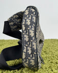 Borsa Saddle Christian Dior In oblique Beige Blu
