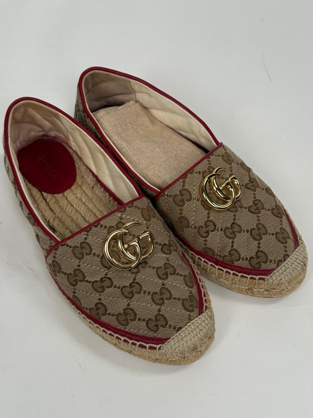 Gucci Espadrillas Size 37 beige e rossi - Second Hand Di Fiore