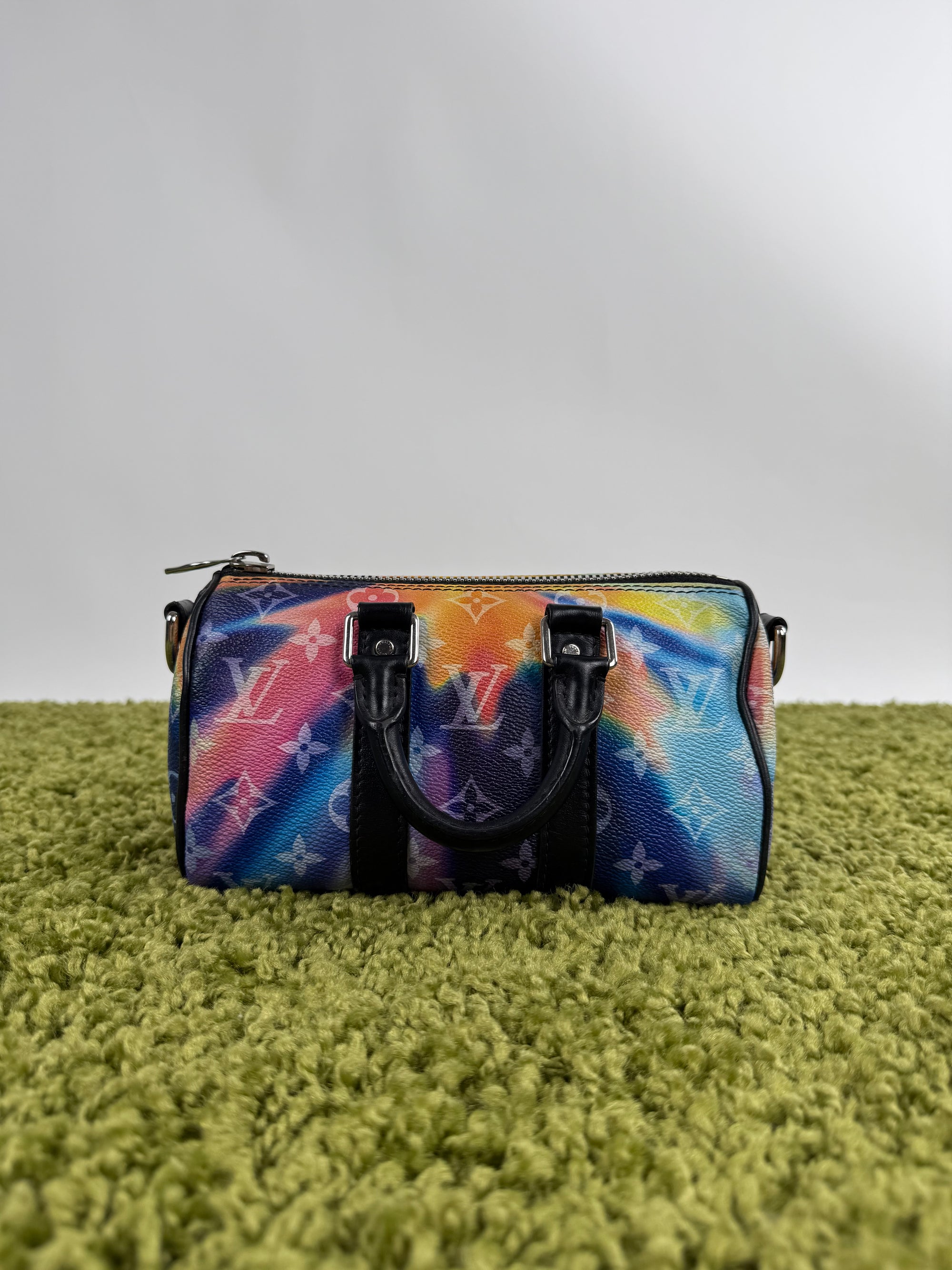 Borsa Mini Keepall Louis Vuitton Multicolore a tracolla