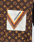 T shirt Louis Vuitton femminile Size L marrone e nera