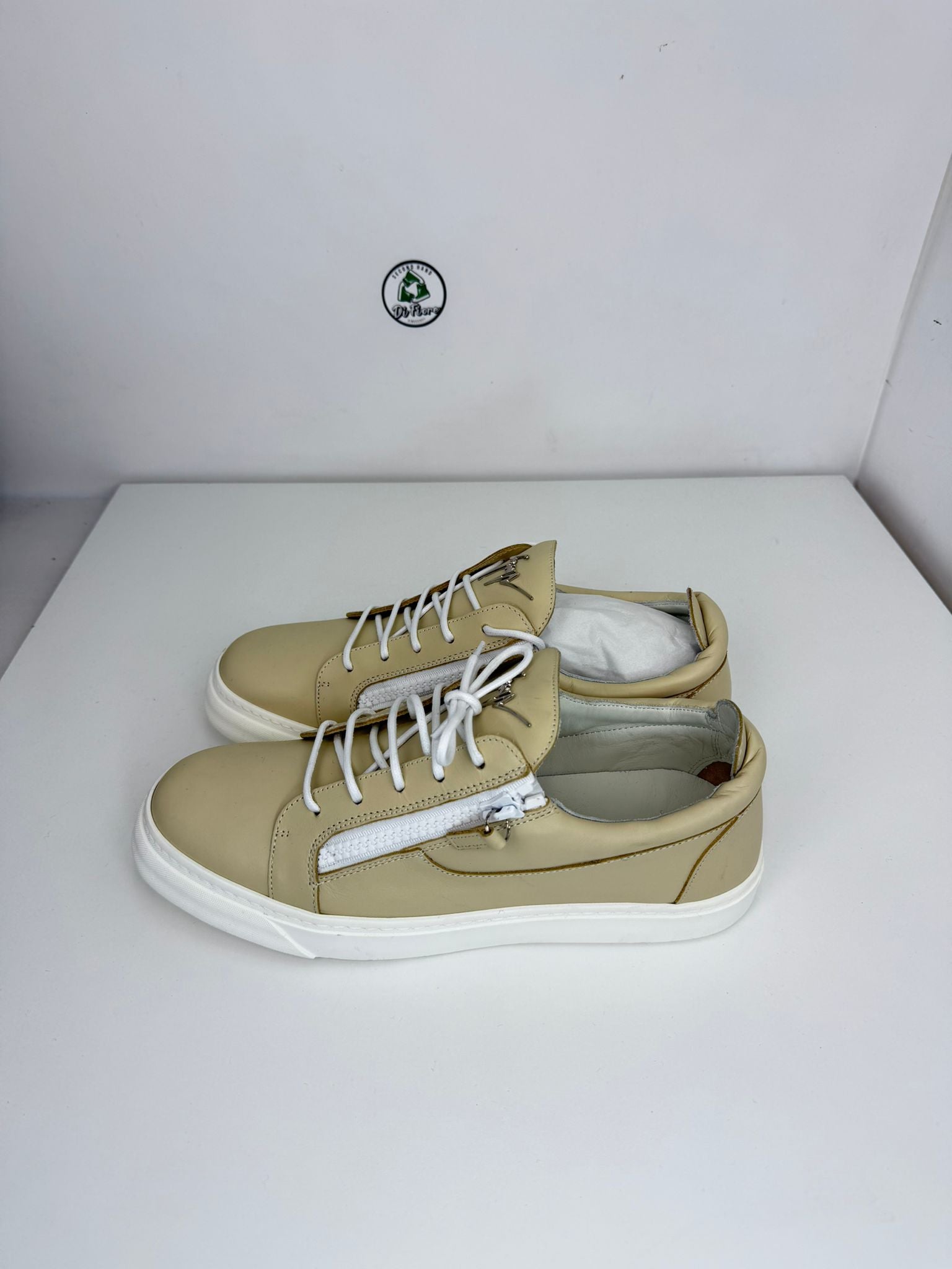 Giuseppe zanotti 44 beige e bianca