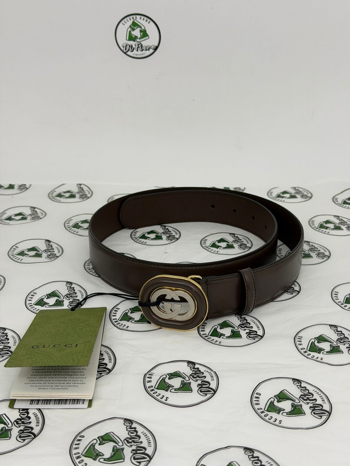 cintura Gucci misura 80 marrone - Second Hand Di Fiore
