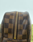 Beauty Case Louis Vuitton in tela Damier Marrone