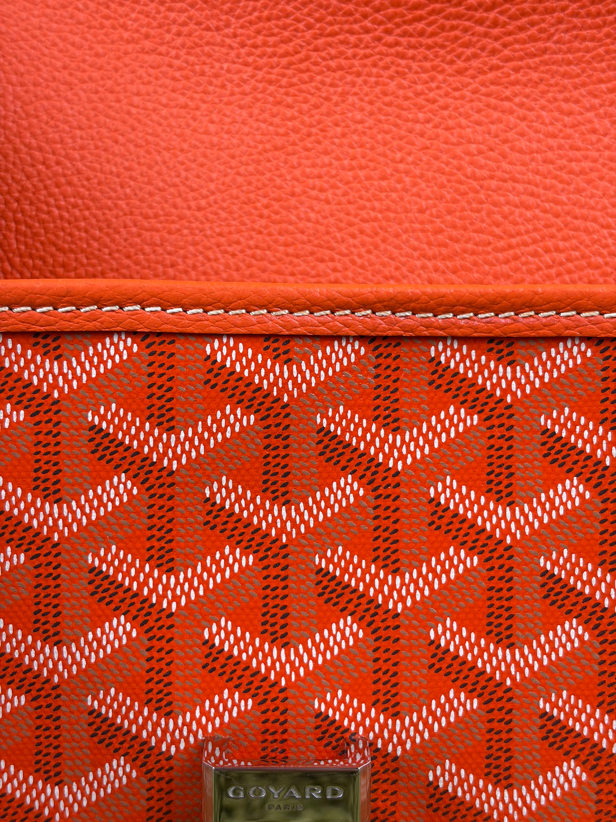 Borsa Goyard Belvedere PM in tela Goyardine Arancione
