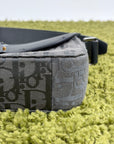 Borsa Christian Dior Saddle con pattina Grigia