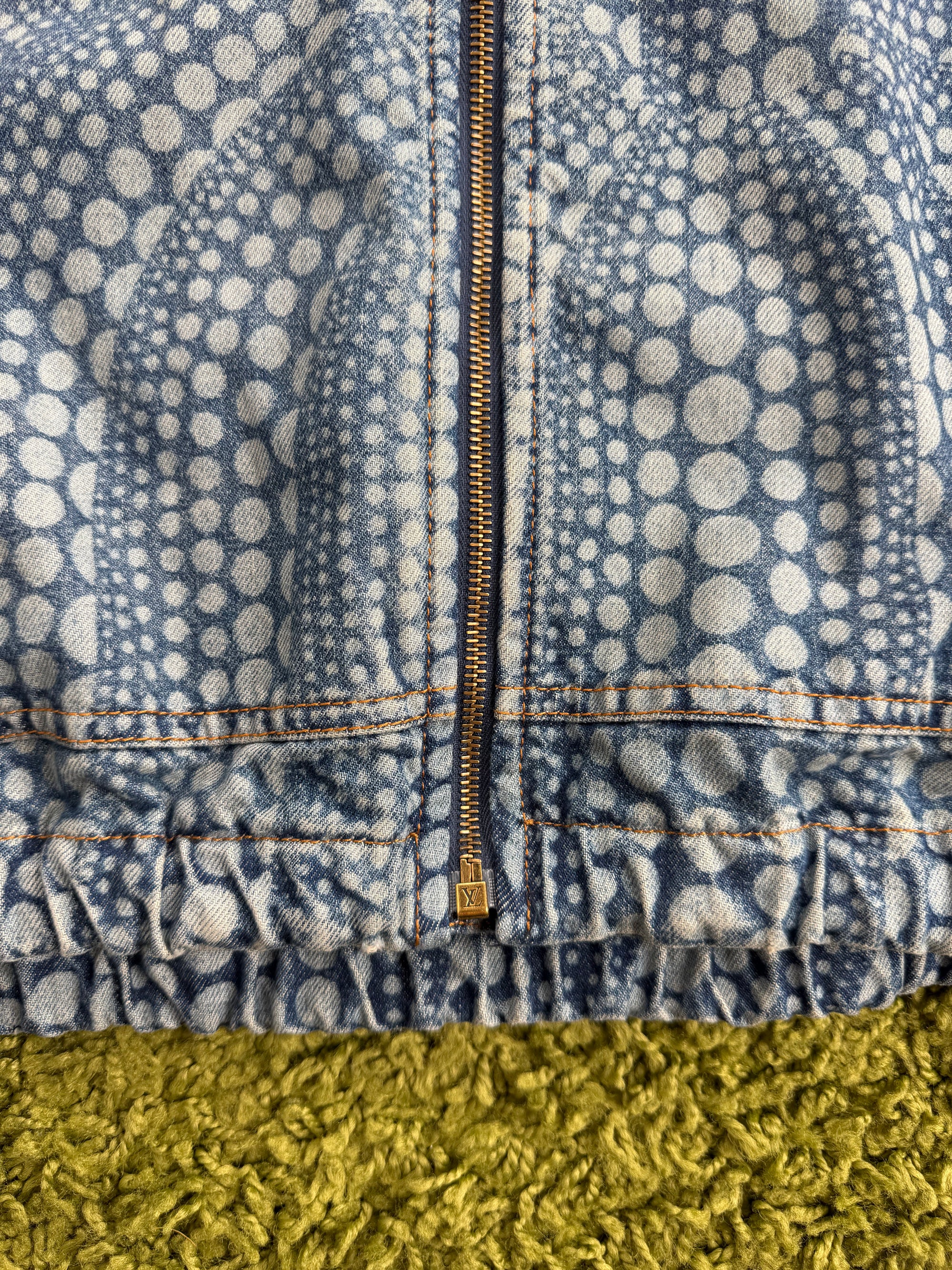 Giacca Louis Vuitton X Yayoi Kusama in denim 54