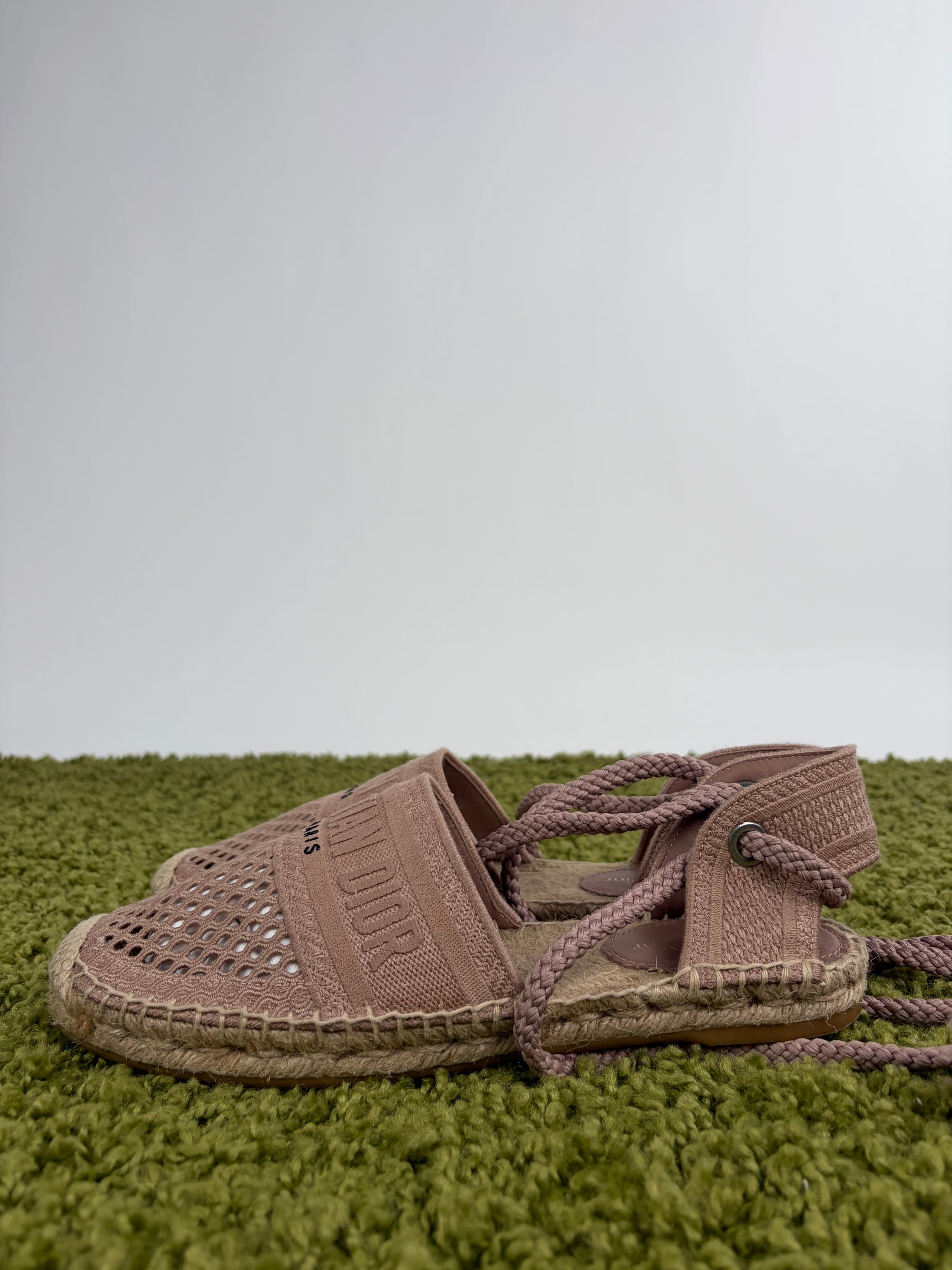 Sandalo Dior Size 39.5 rosa e beige