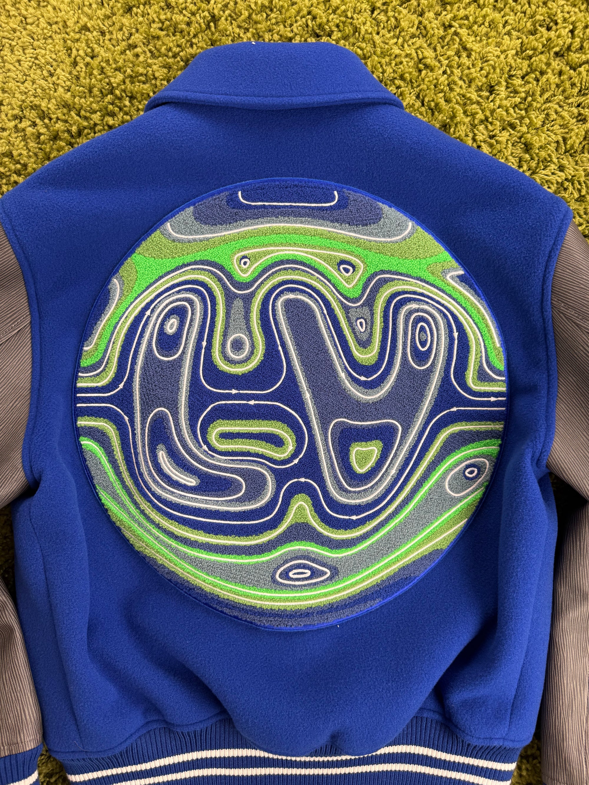 Varsity Blouson Louis Vuitton Blu Multicolor 46