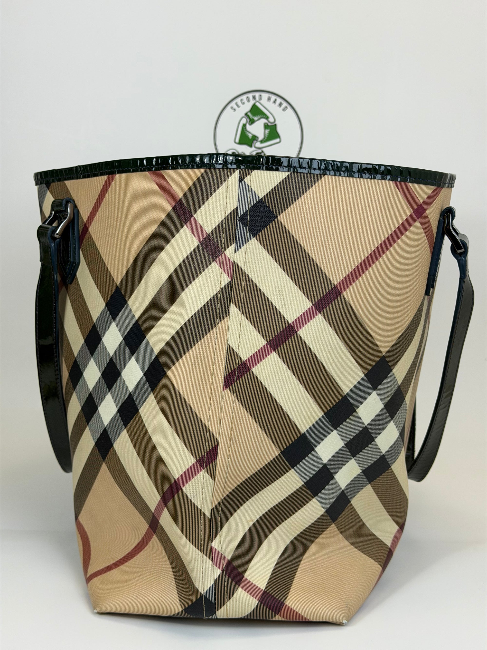 Borsa Burberry beige e verde